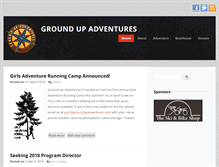 Tablet Screenshot of groundupadventures.com